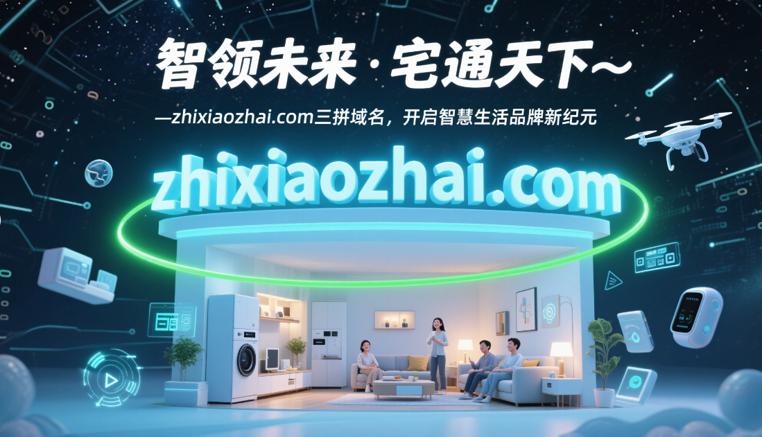 智领未来·宅通天下——zhixiaozhai.com三拼域名，开启智慧生活品牌新纪元