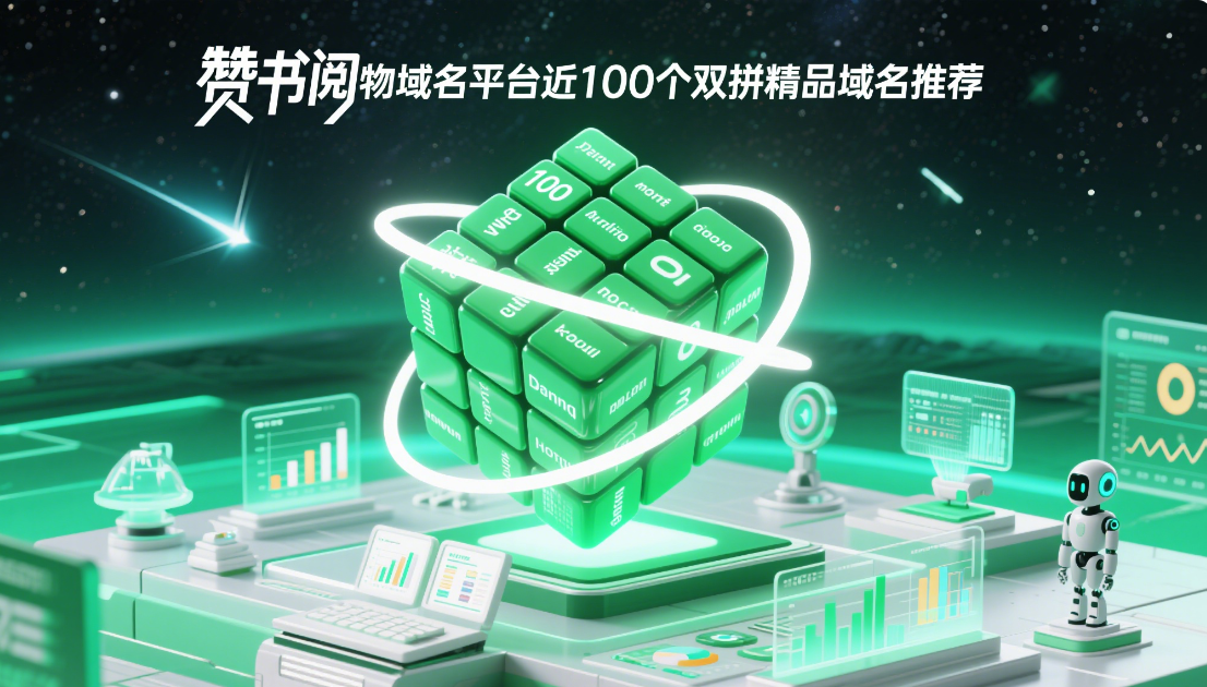 赞书阅物域名平台近100个双拼精品域名推荐