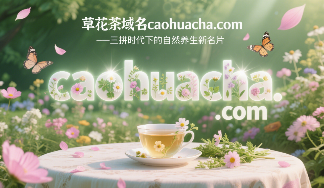 草花茶域名caohuacha.com——三拼时代下的自然养生新名片